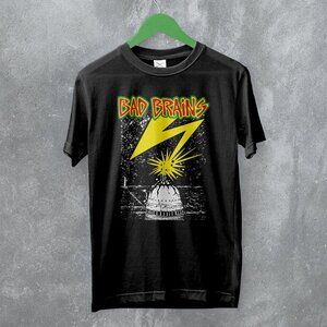 Bad Brains Capitol Lightning Punk Rock Band Music Graphic Hardcore T-Shirt 159